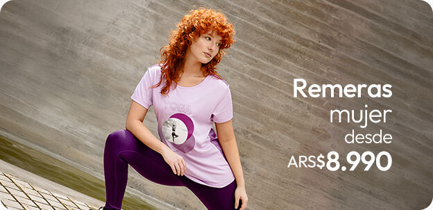 Remeras deportivas mujer