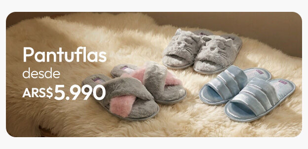 Pantuflas desde $5.990