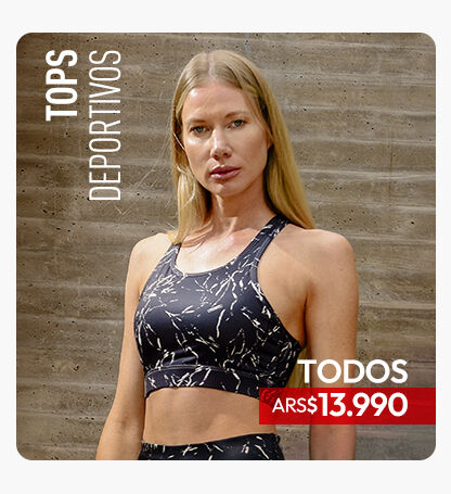 Tops deportivos mujer