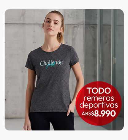 Remeras deportivas mujer