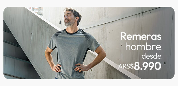 Remeras deportivas hombre