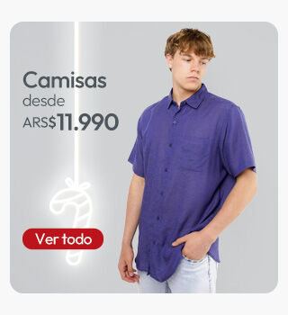 Camisas hombre desde $11.990