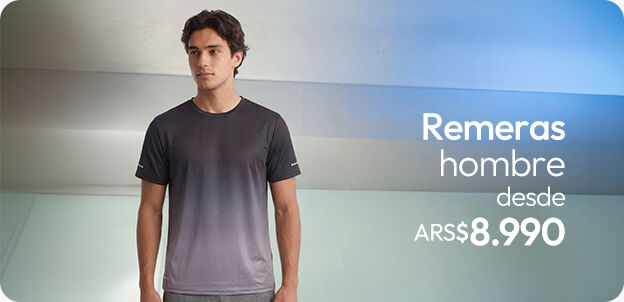 Remeras deportivas hombre