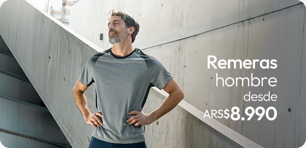 Remeras deportivas hombre
