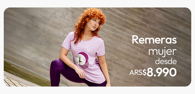 Remeras deportivas mujer
