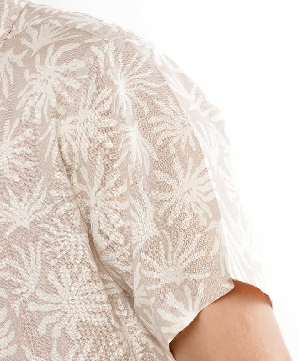 Camisa hombre print flores