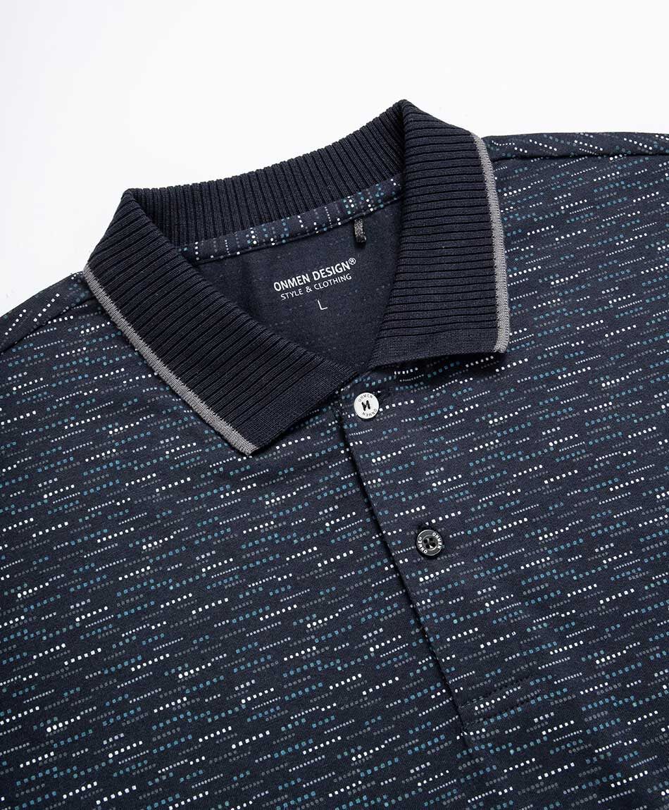 Remera hombre cuello polo grafito din&aacute;mico