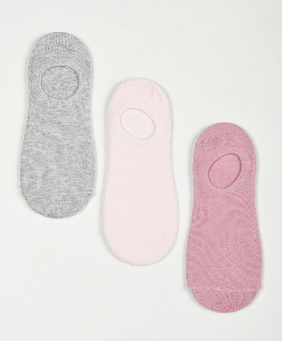 Pack 3 medias mujer dise&ntilde;o corto