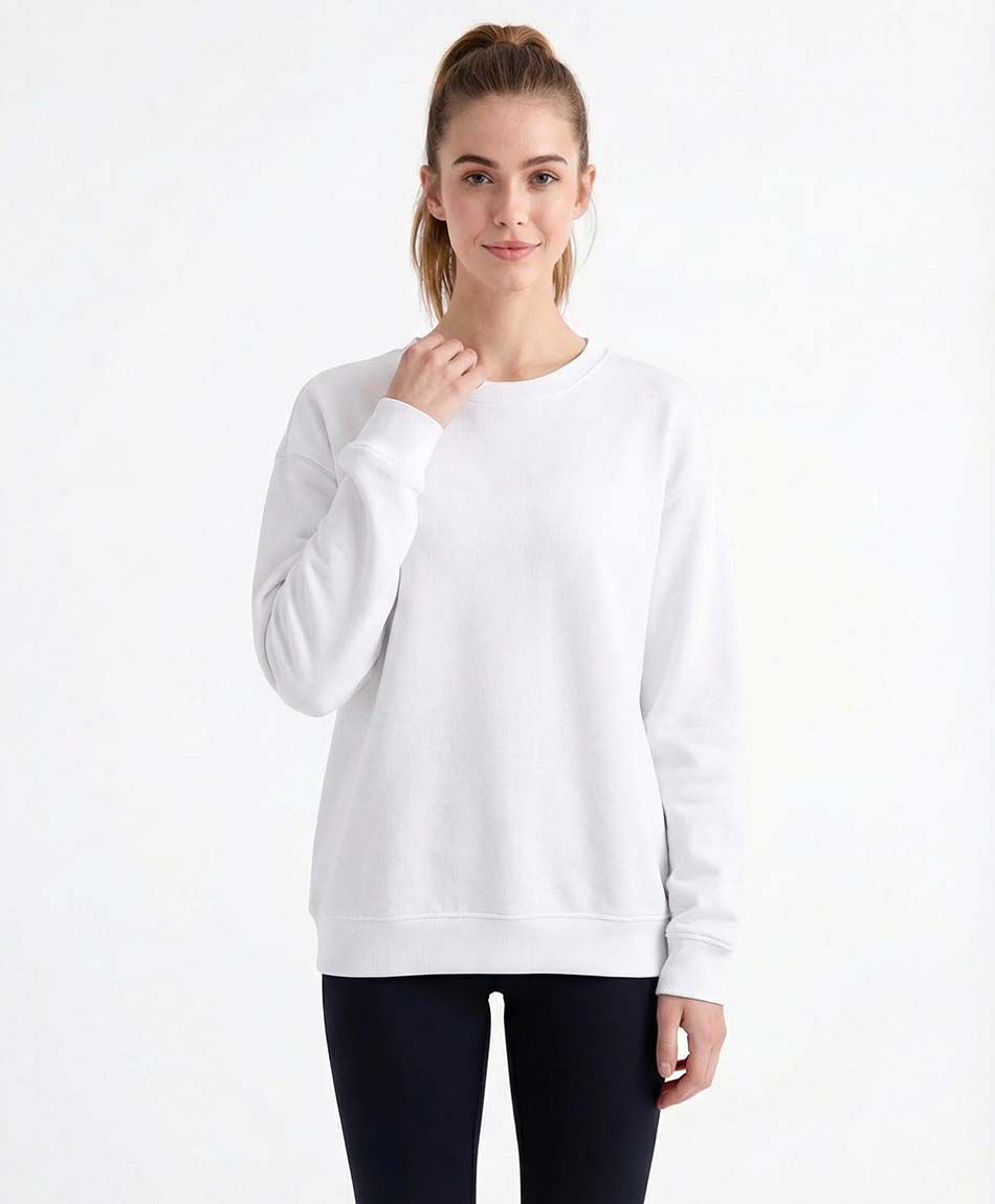 Camiseta mujer polar lisa white