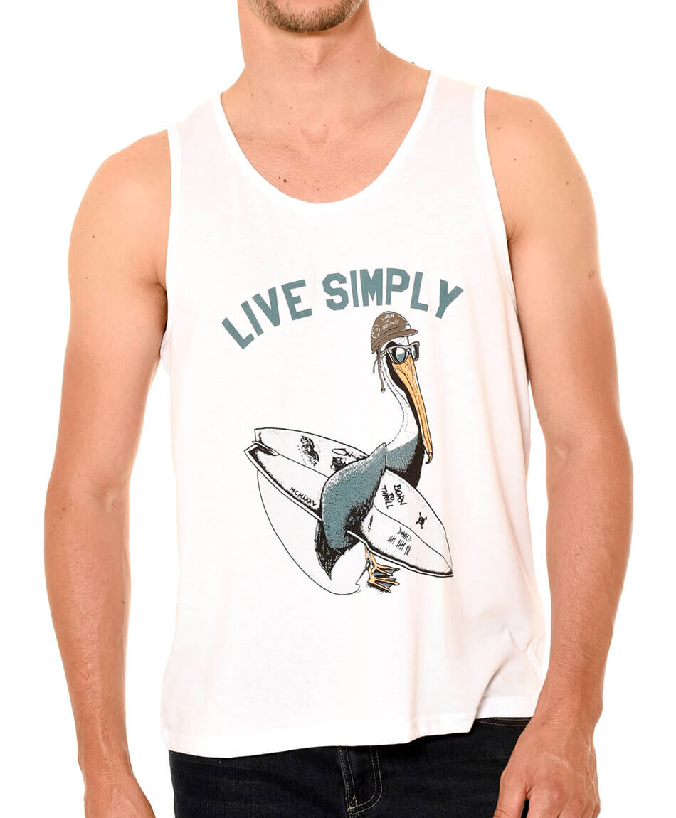 Polera surf estampada