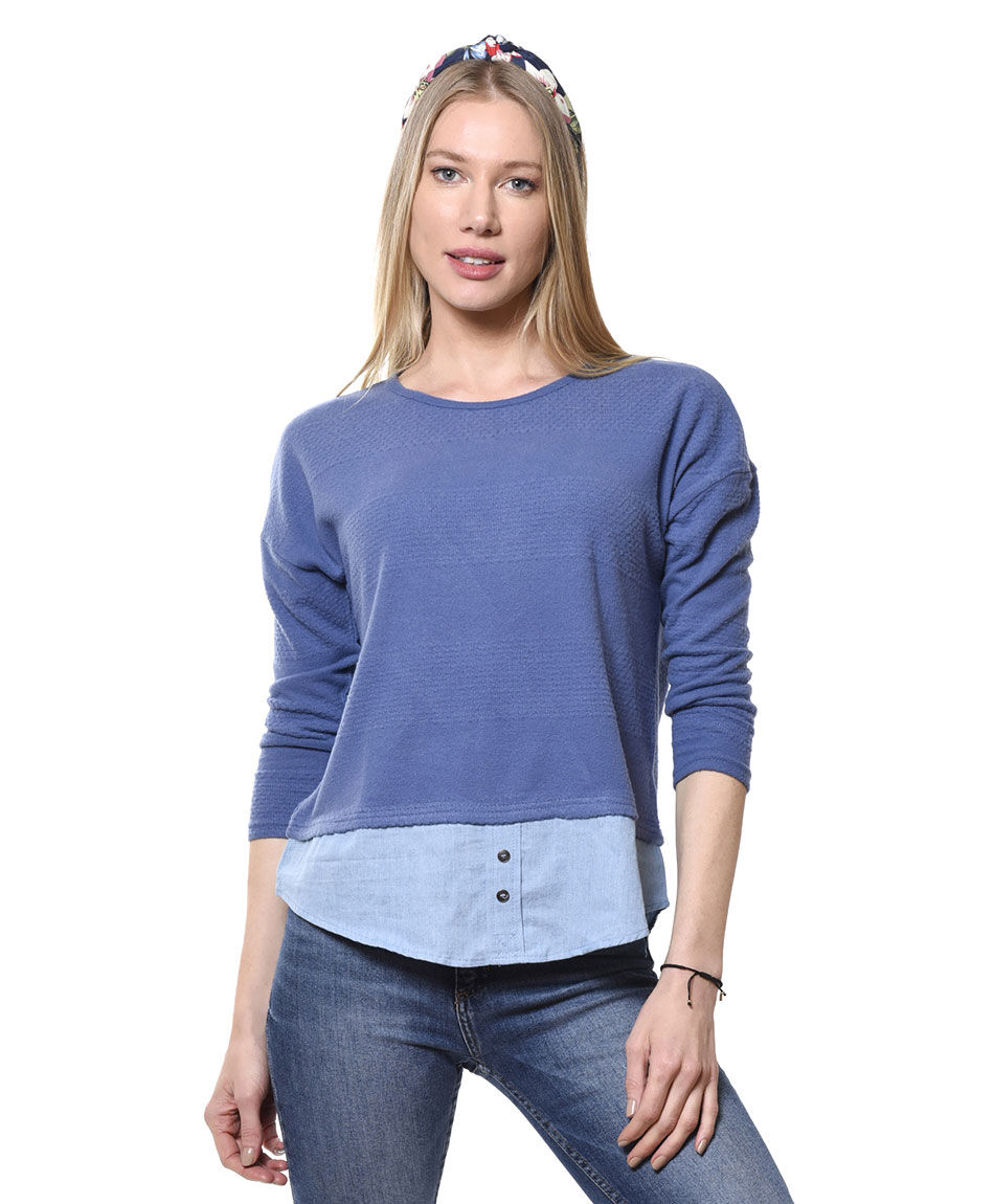 Sweater mixto listas