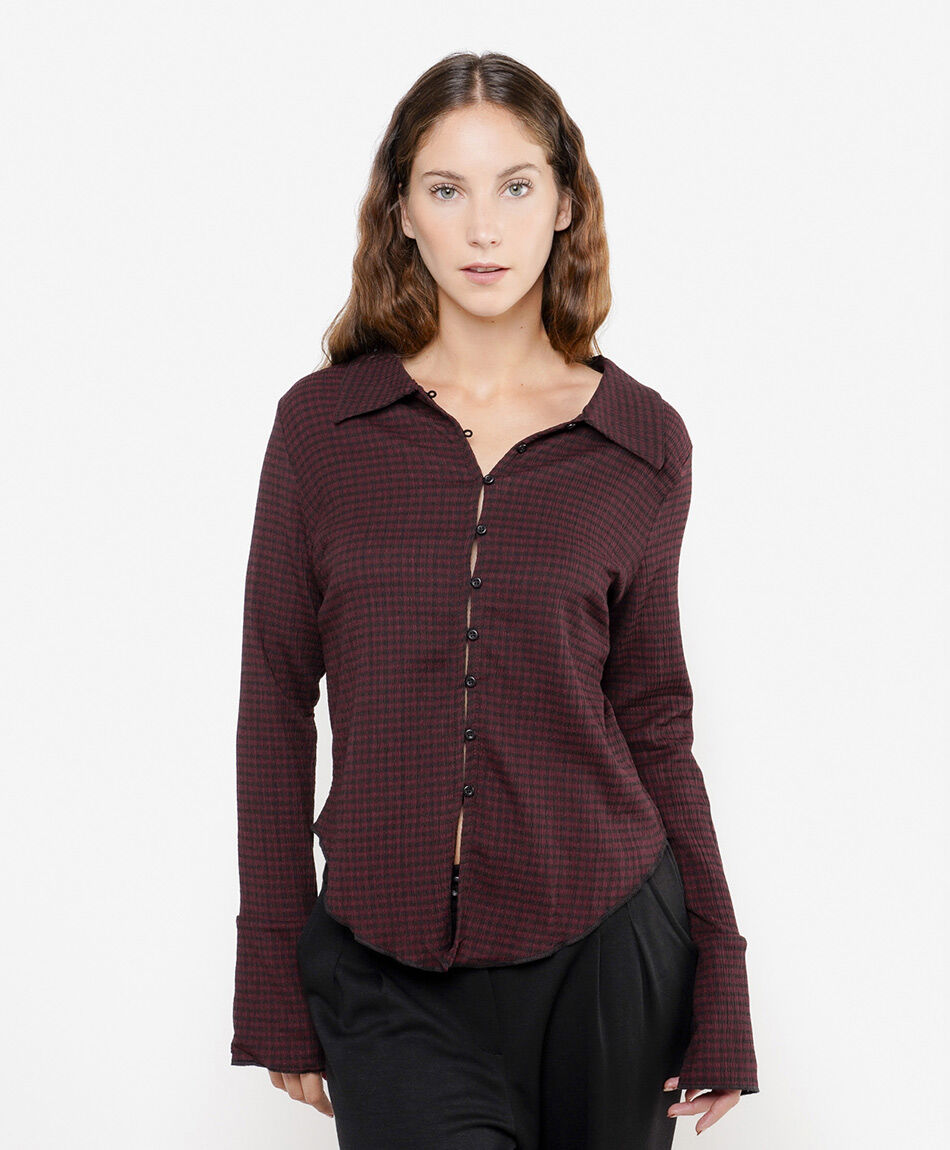 Camisa mujer cuadrill&eacute;