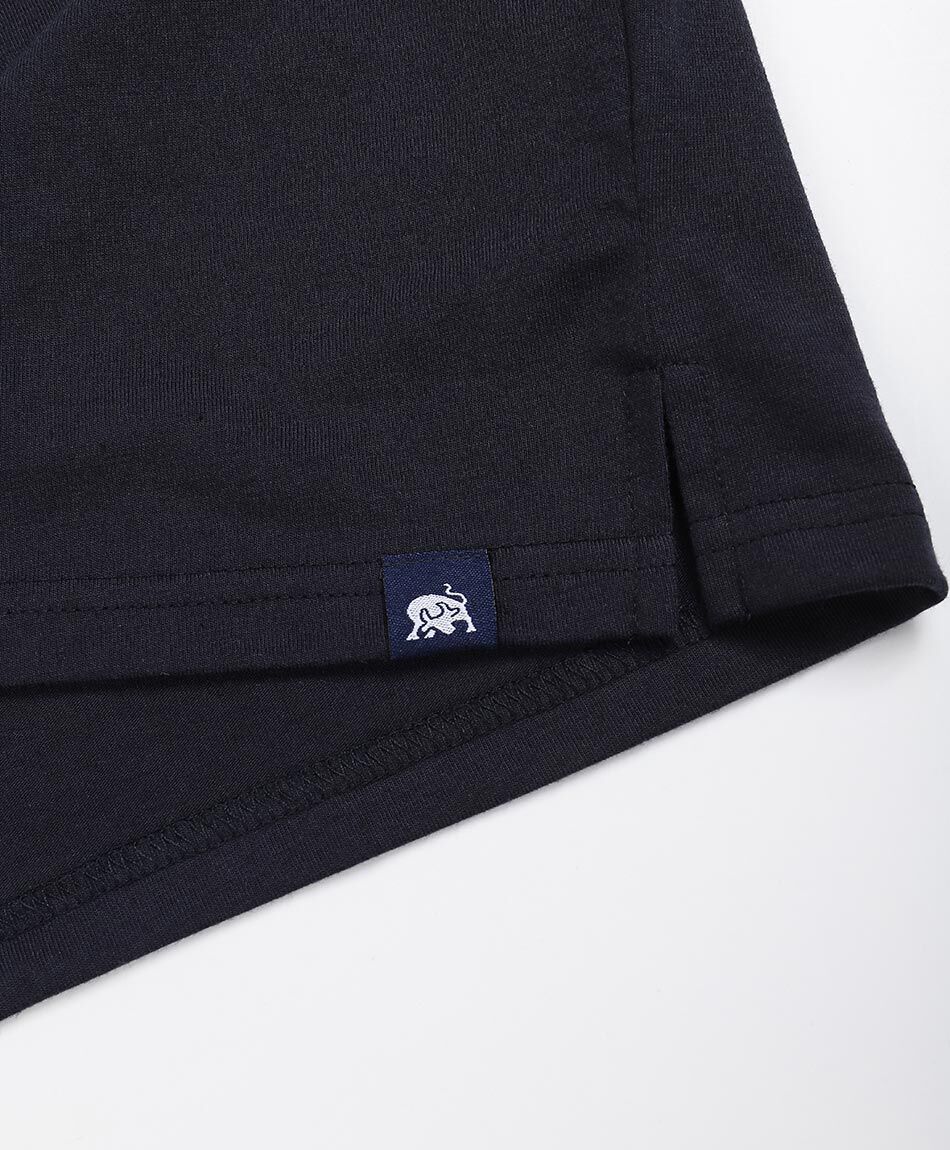 Remera hombre manga larga cuello polo navy