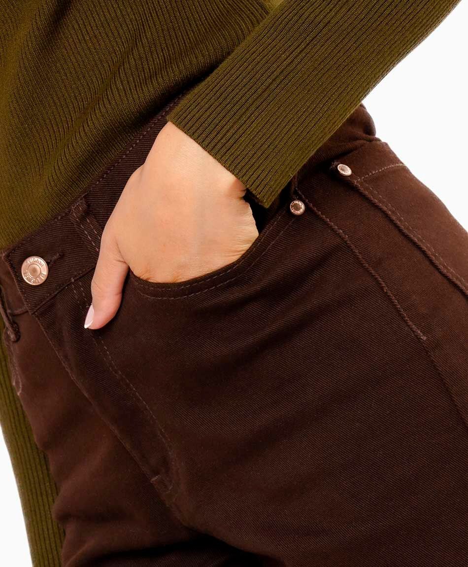 Jeans mujer cl&aacute;sico chocolate