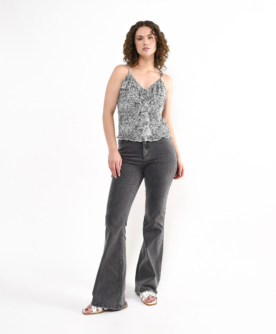 Jeans mujer estrellas flare