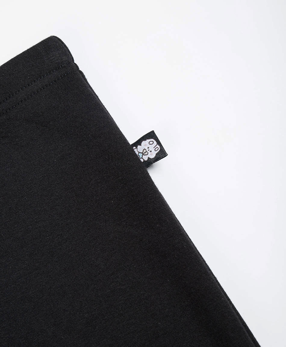 Leggins beb&eacute; forrada lisa negros