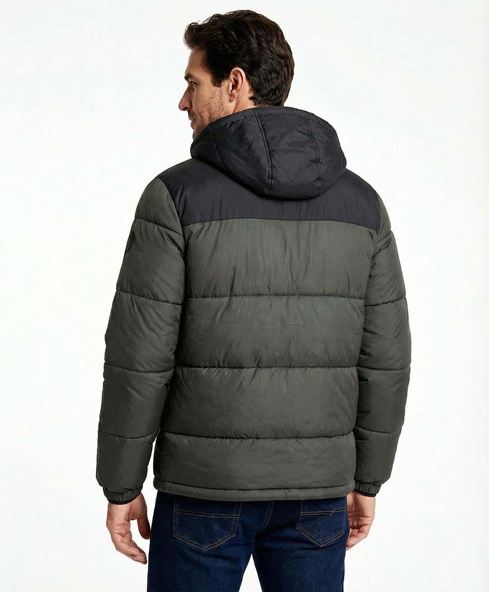 Parka hombre lisa green