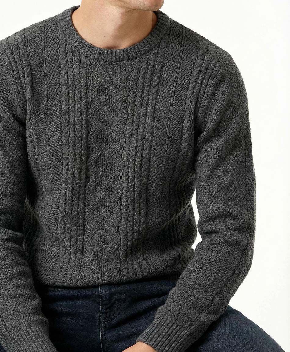 Sweater hombre jacquard lineal