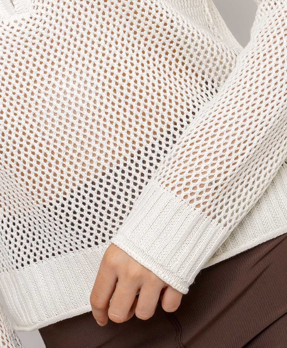 Sweater mujer cuello zipp