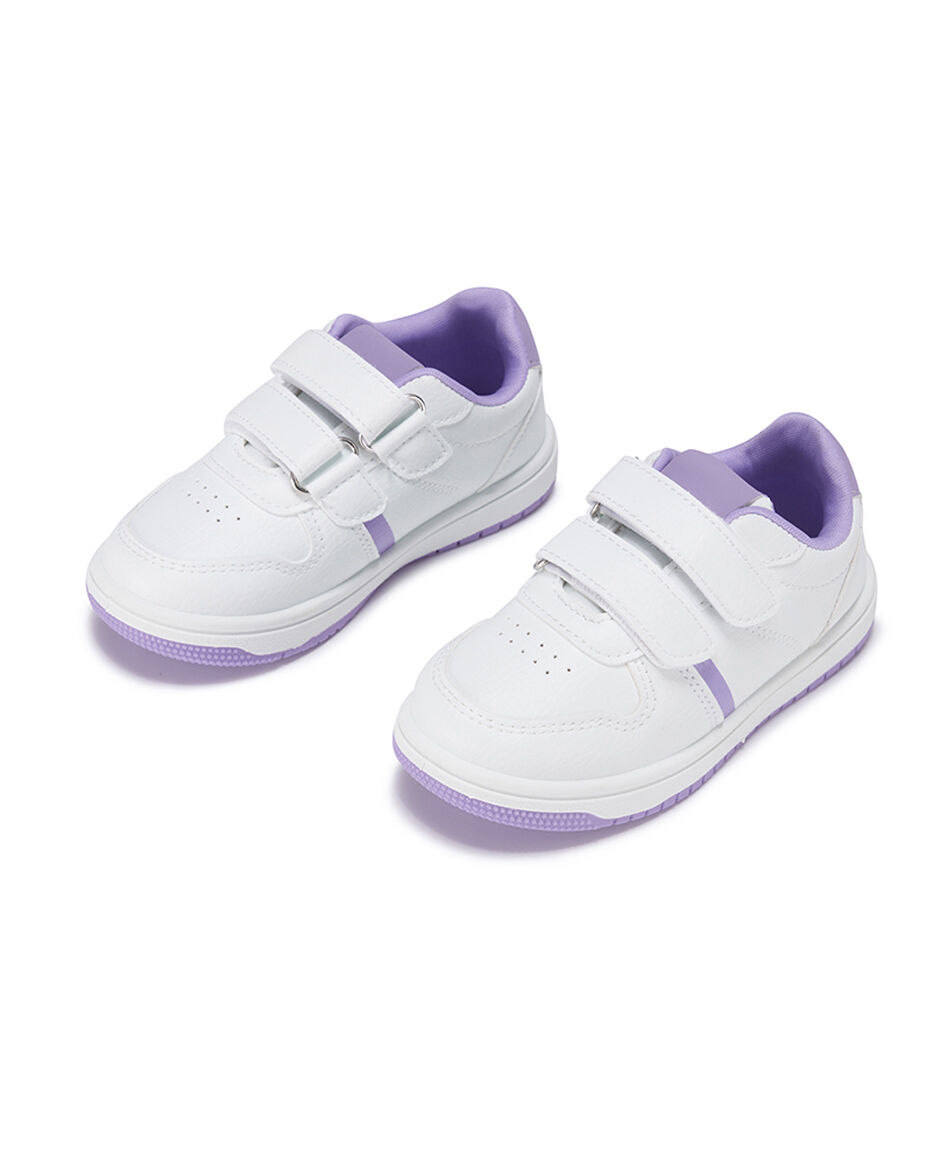 Zapatilla infantil (22 a 27) b&aacute;sica velcros