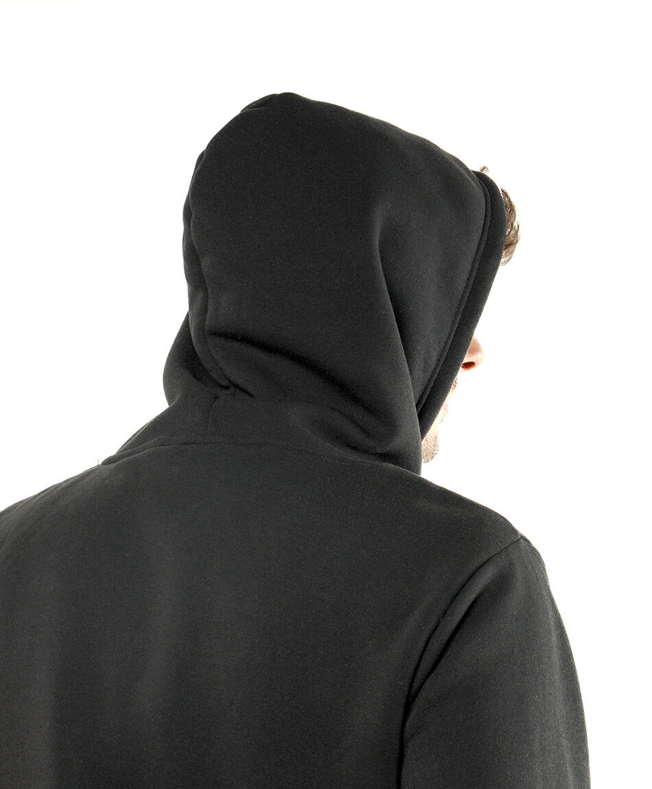 Buzo deportivo hombre liso negro