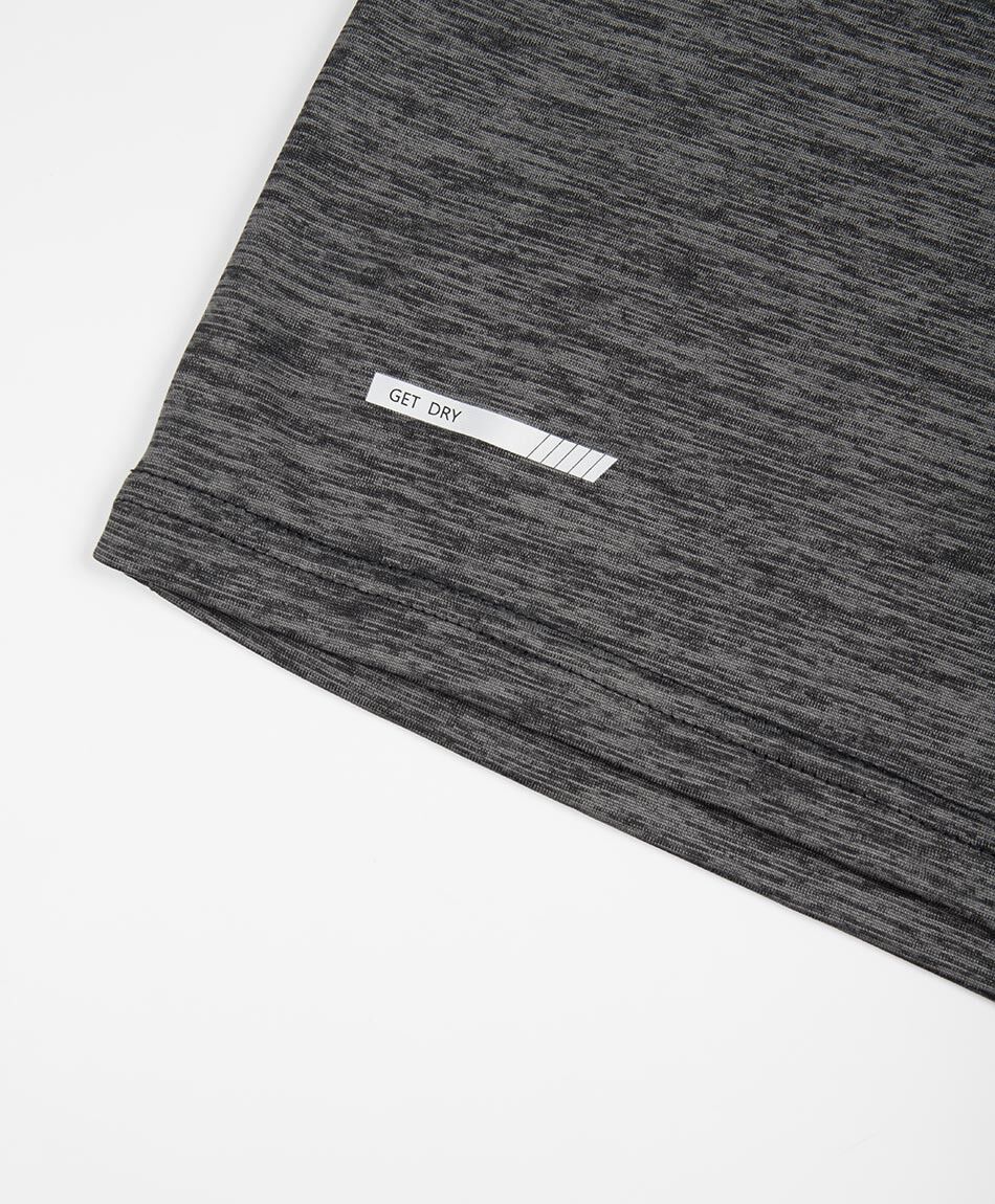 Remera deportiva hombre melange gris