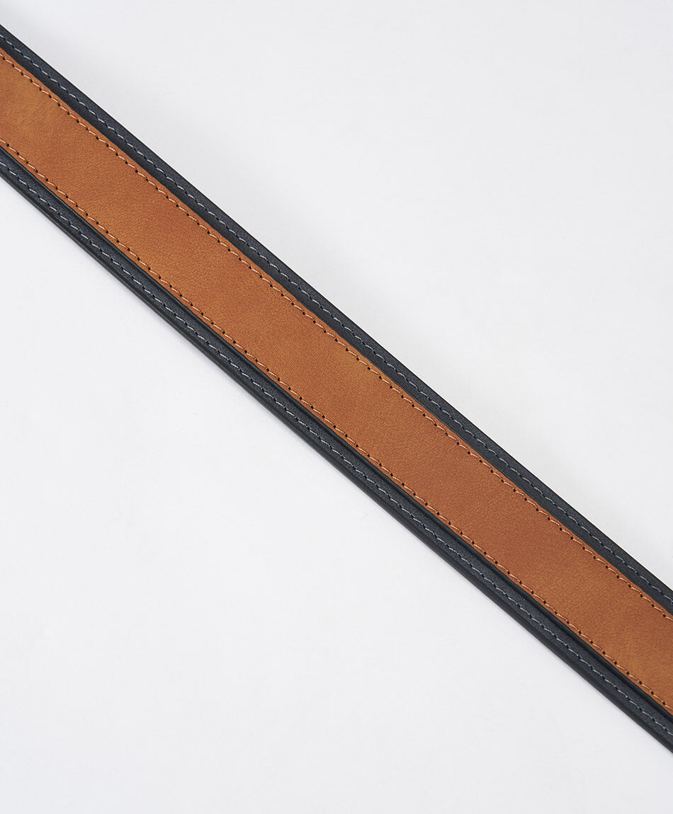 Cintur&oacute;n hombre doble caf&eacute; y negro