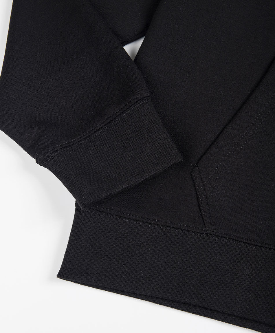 Buzo deportivo hombre liso negro