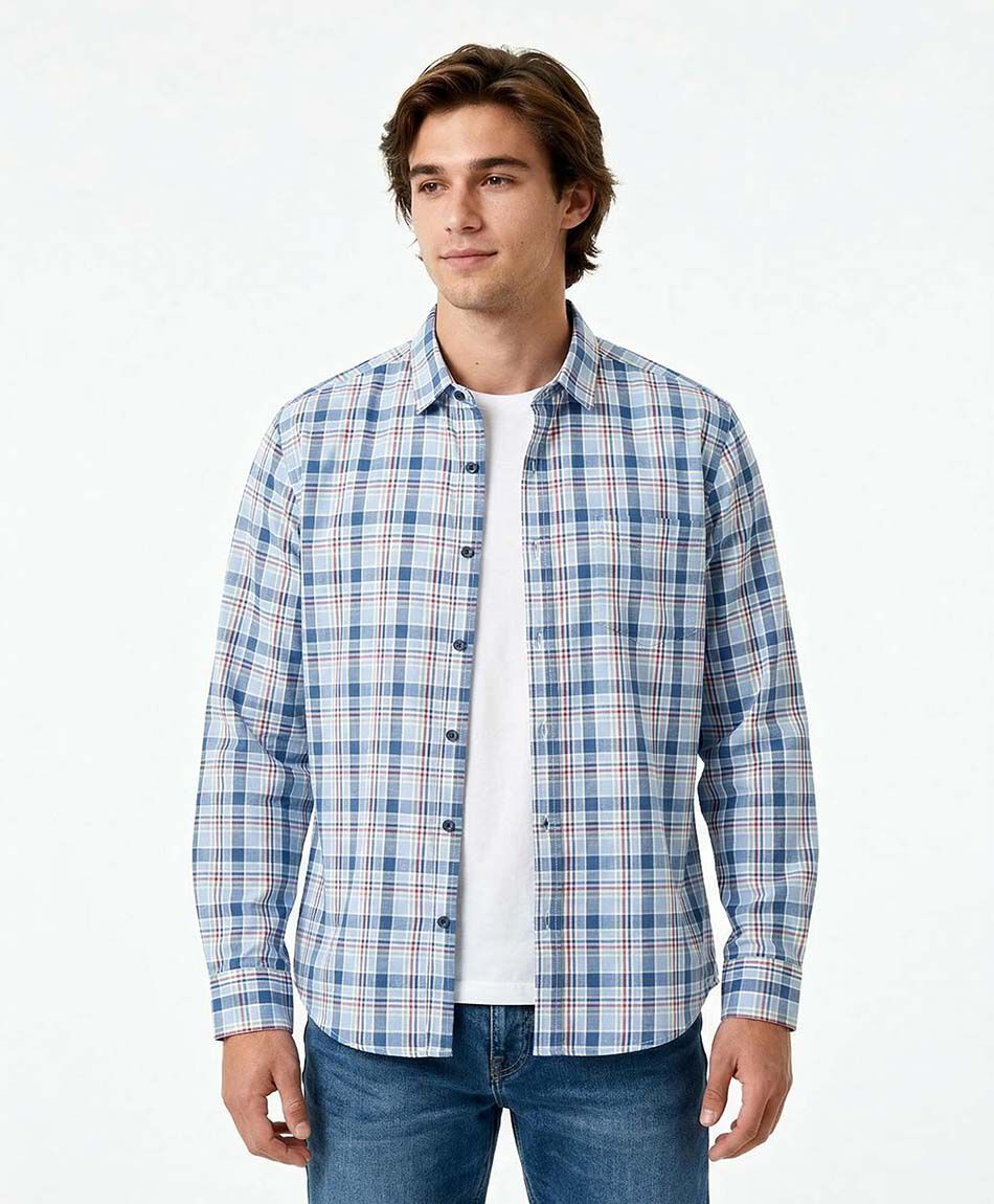 Camisa hombre cuadrill&eacute;