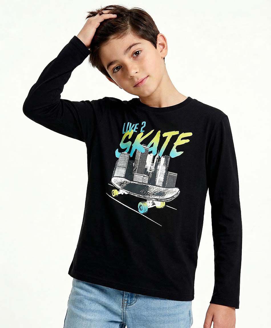 Remera ni&ntilde;o love skate
