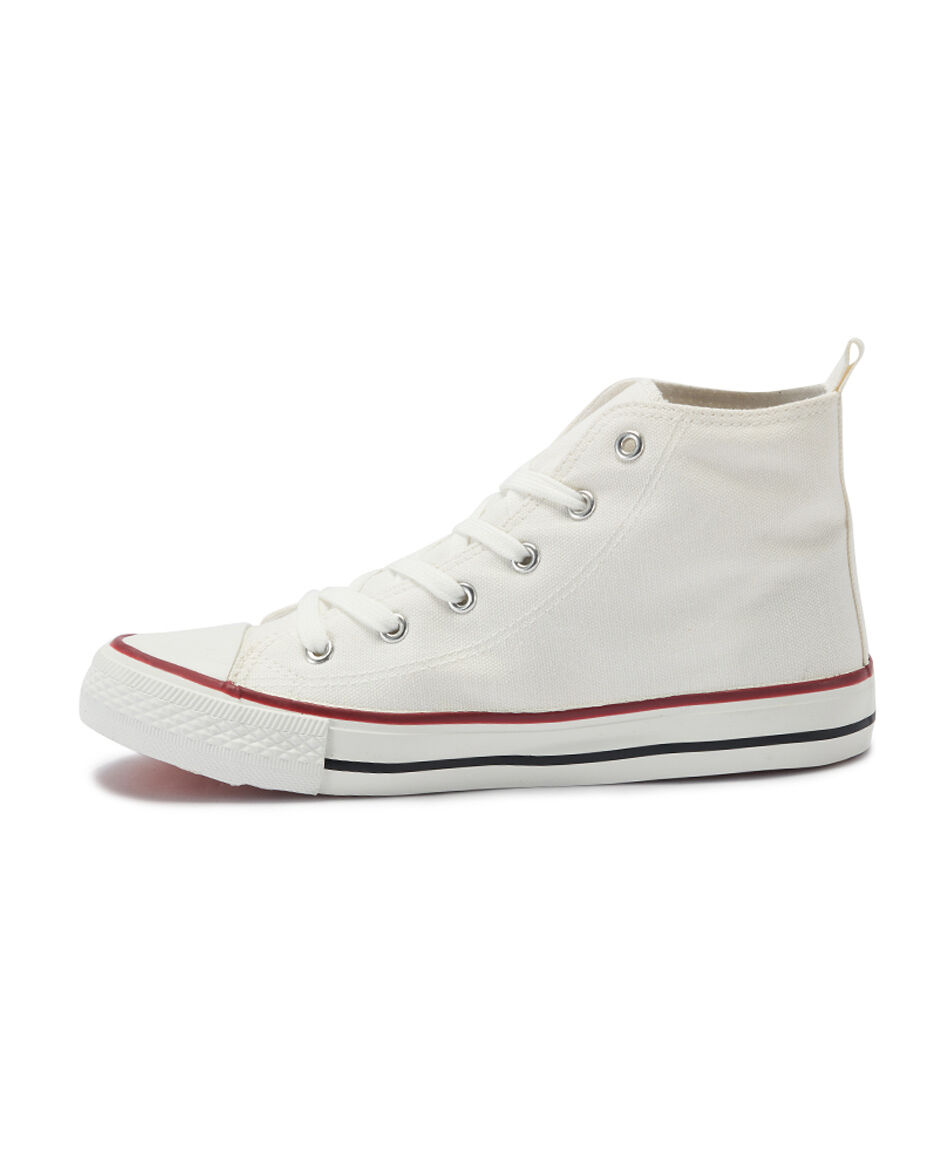 Zapatilla mujer ca&ntilde;a alta blanca
