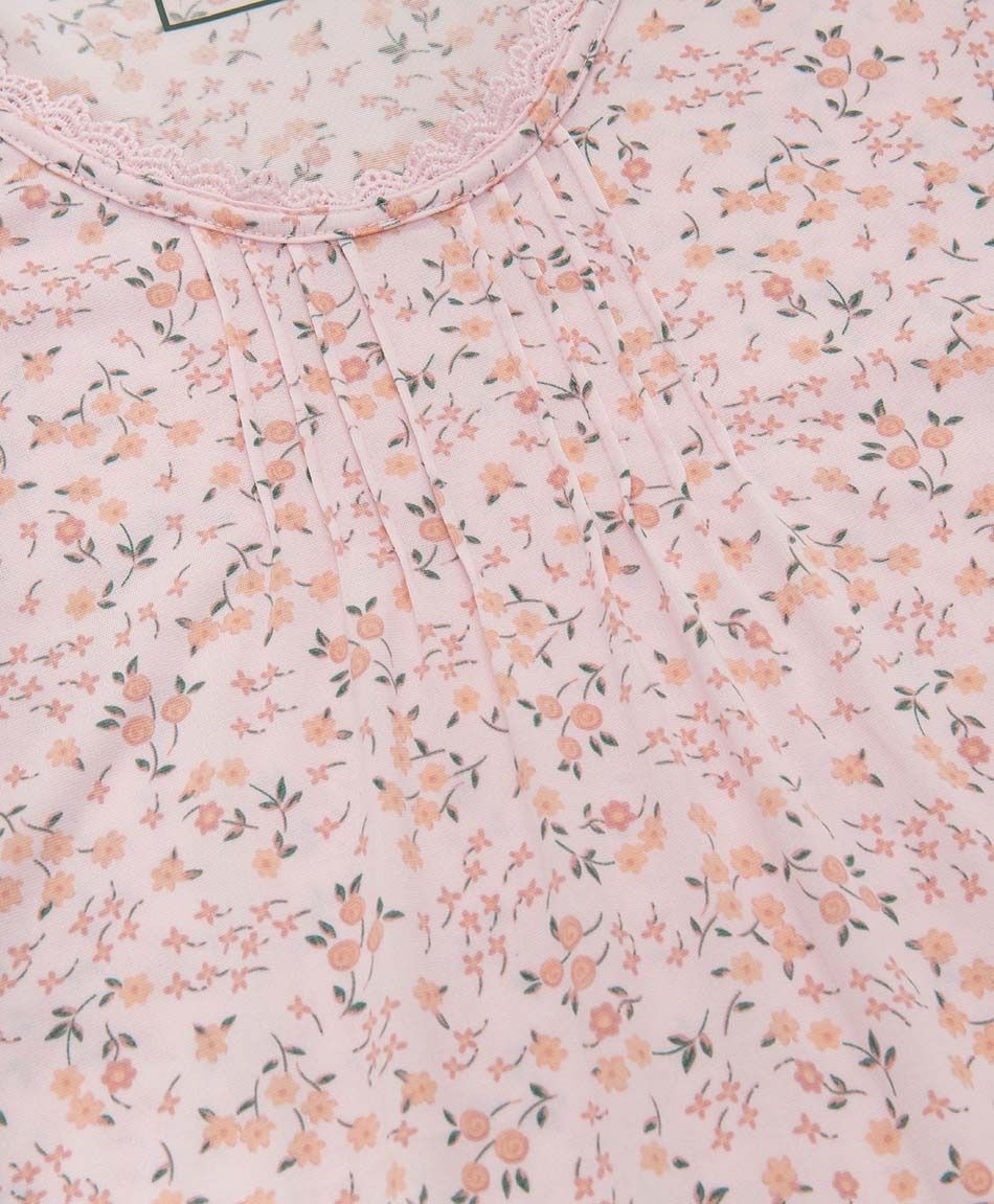 Camison mujer florcitas pink