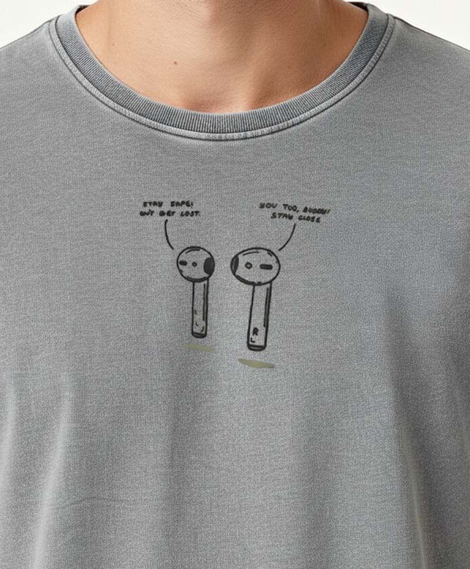 Remera hombre aud&iacute;fonos