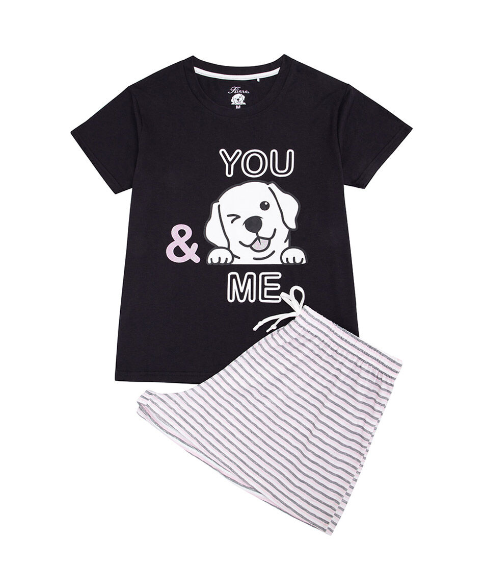 Pijama mujer estampado perrito