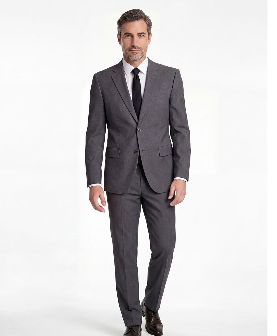 Traje de vestir hombre color gris