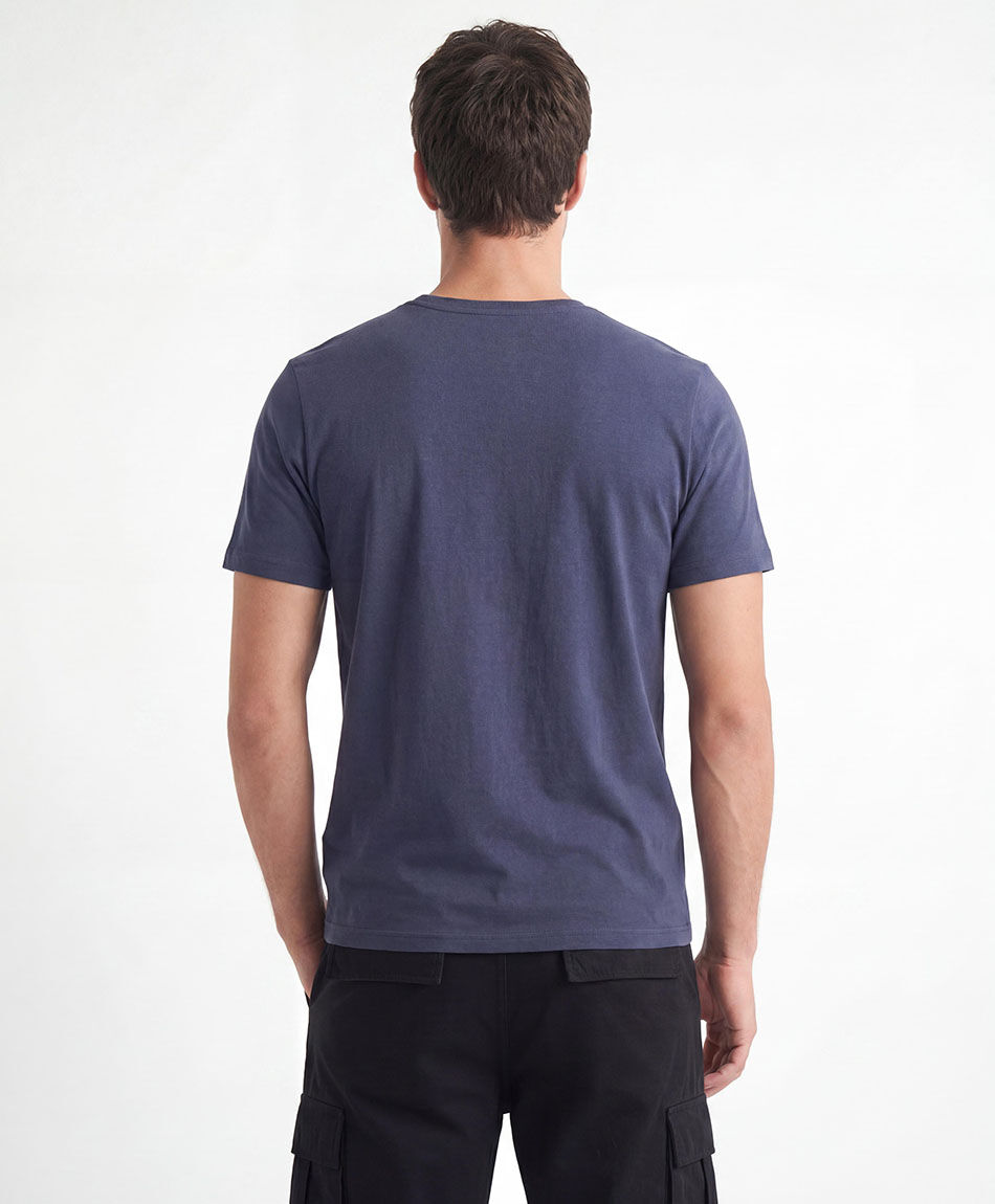 Remera hombre estampado blue jeans