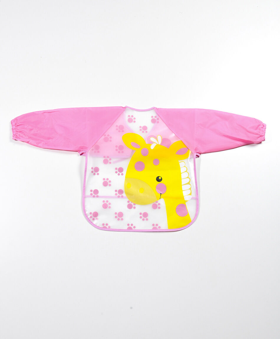 Babero con mangas beb&eacute; jirafa