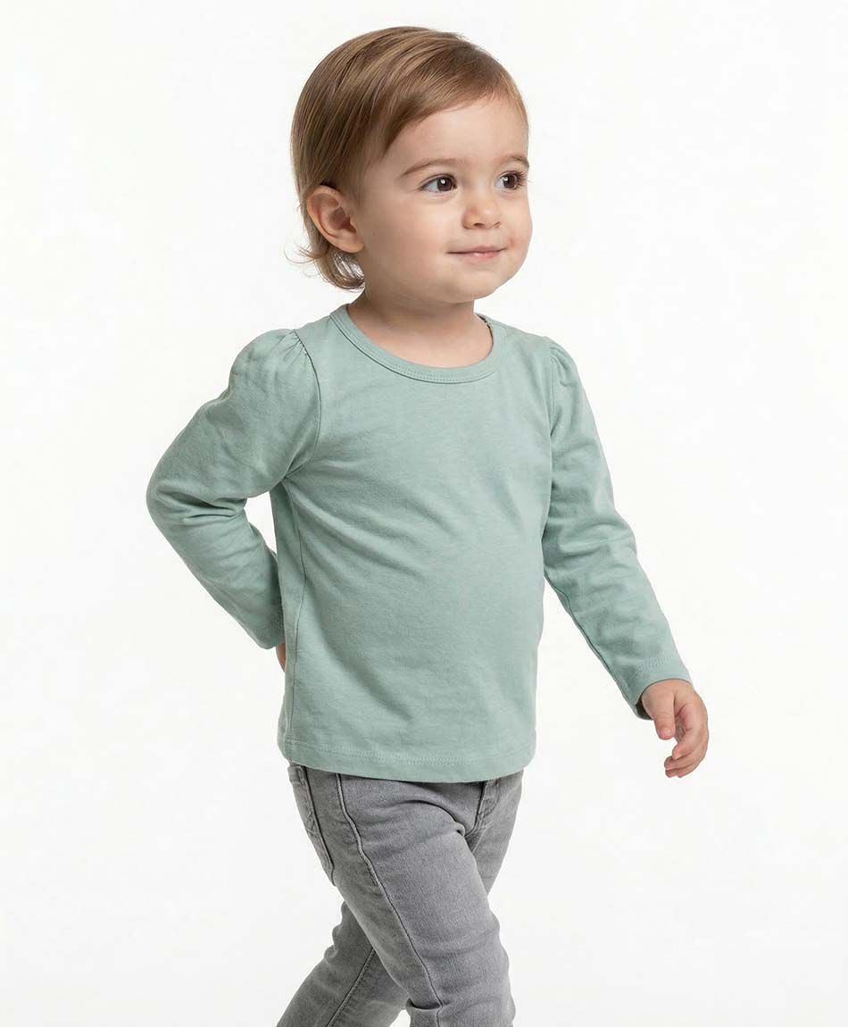 Remera beb&eacute; b&aacute;sica manga larga