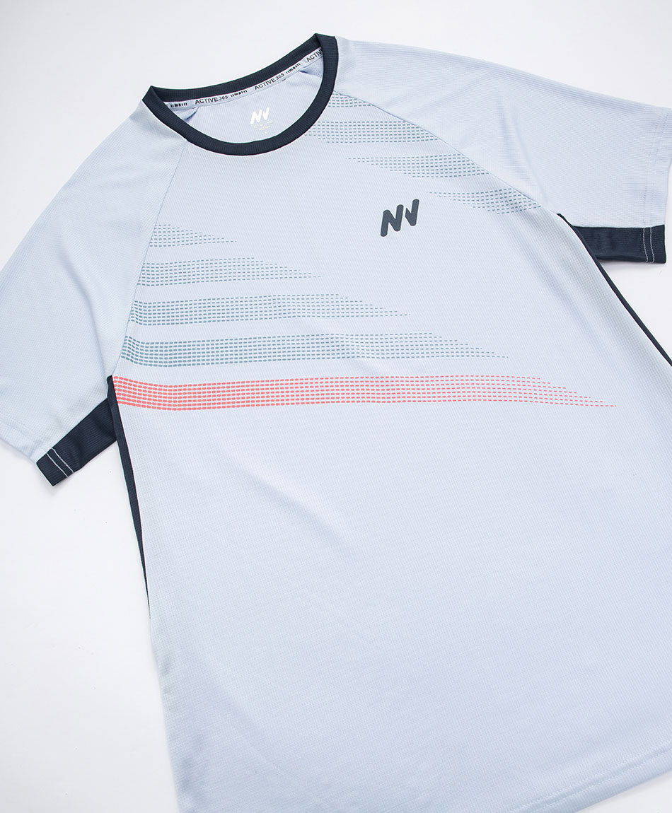 Remera deportiva hombre runner white