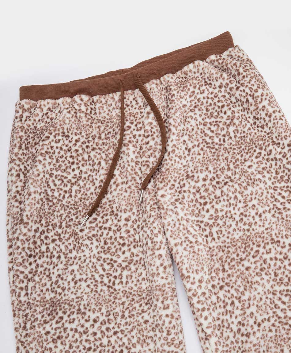 Pijama mujer coral animal print gorro