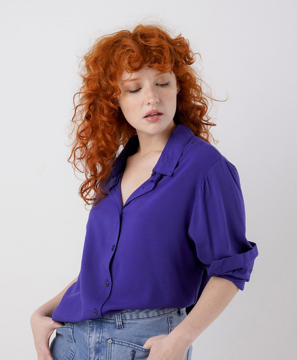 Camisa mujer camisera lazo