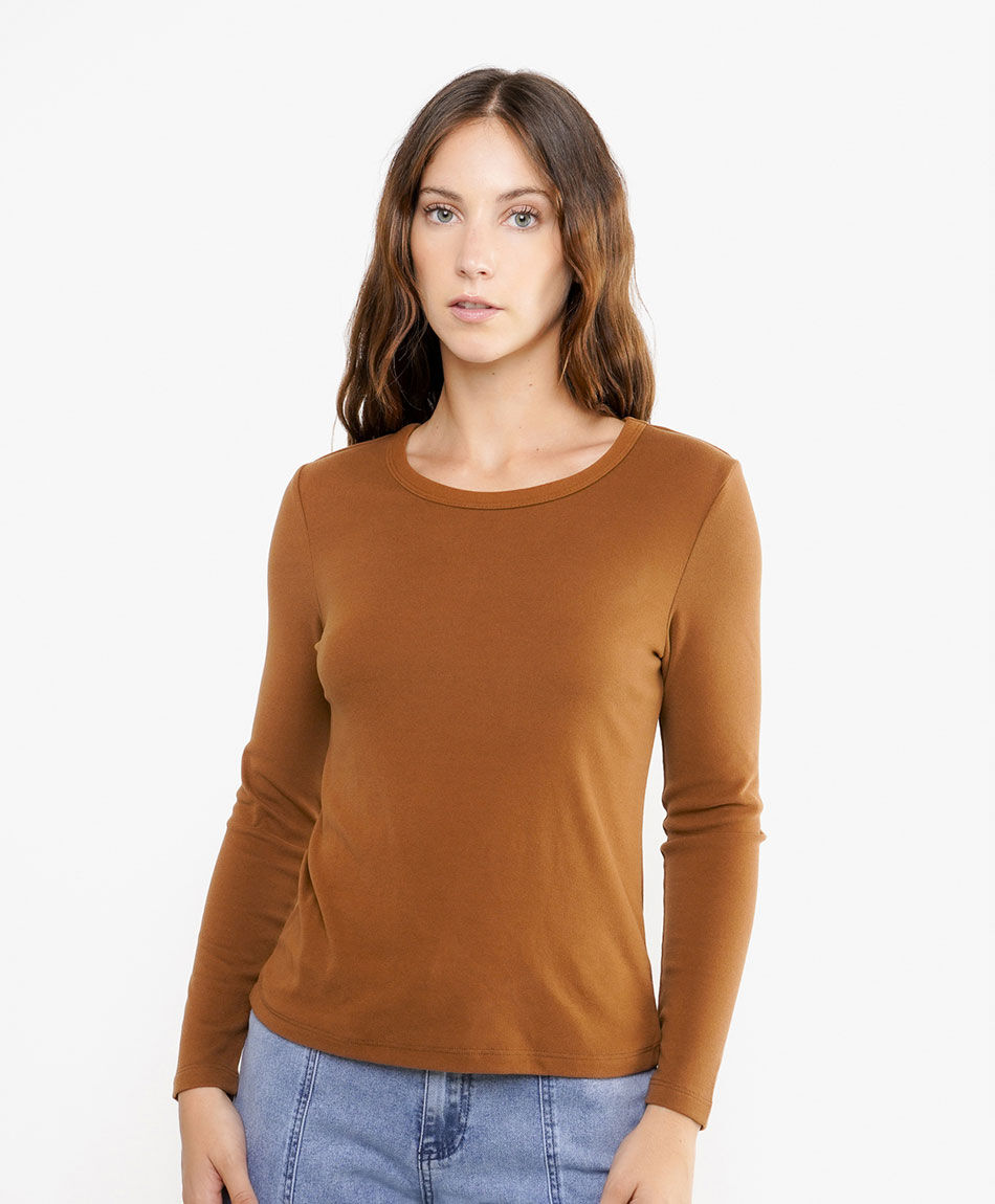 Remera mujer cl&aacute;sica cuello redondo