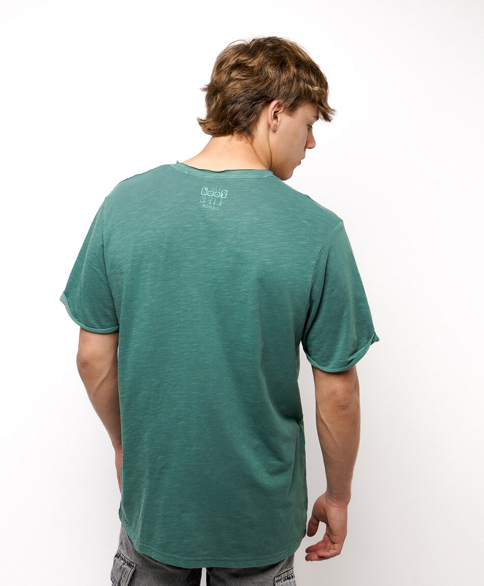 Remera hombre b&aacute;sica frase