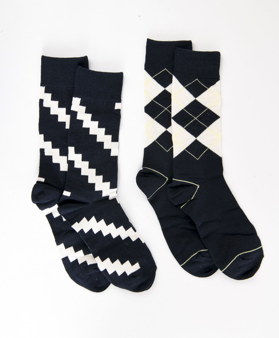 Pack 2 medias hombre dise&ntilde;os