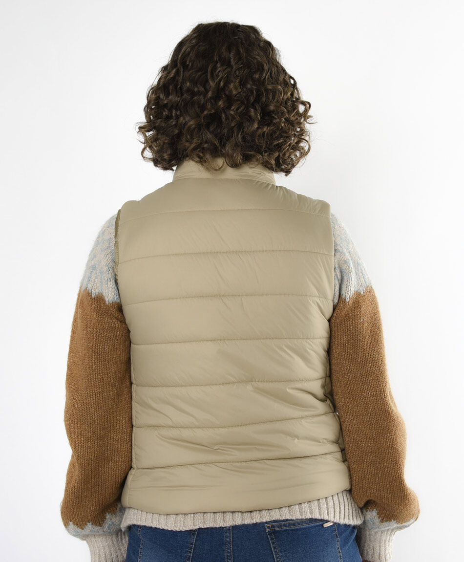 Parka mujer costuras sin mangas