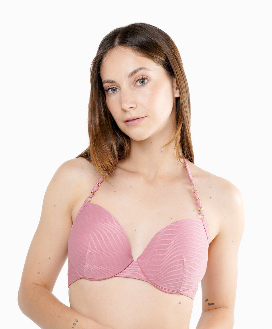 Bikini mujer jacquard lazos