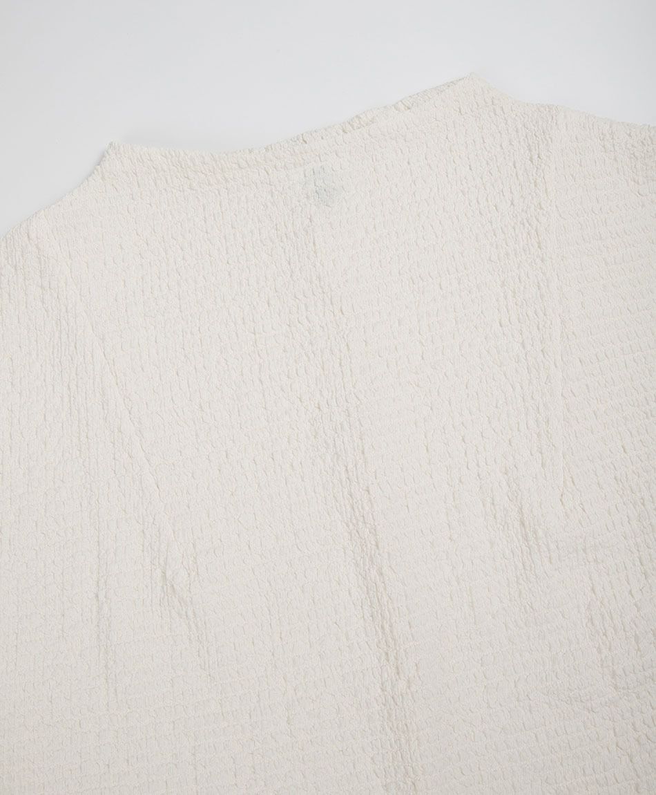 Remera mujer mini cuello textura