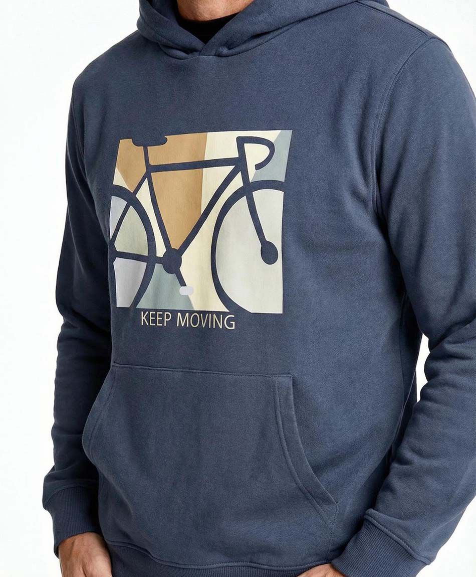 Buzo hombre estampado bicicleta