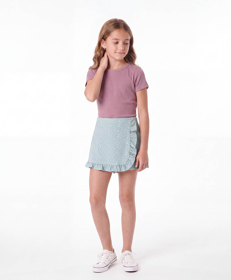 Short ni&ntilde;a pollera estrellas