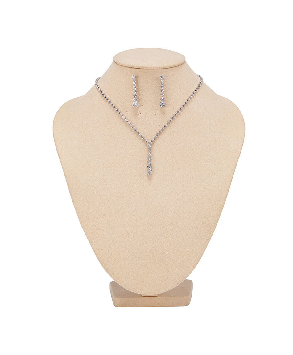 Set collar + aros mujer diamond